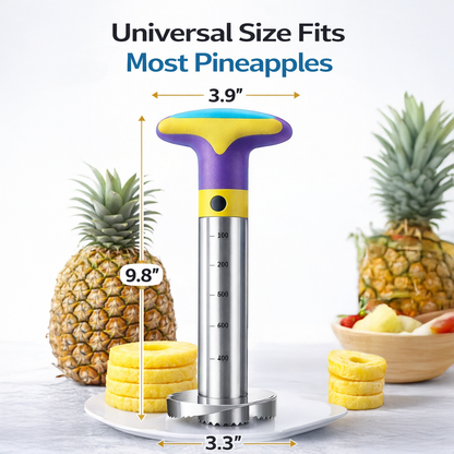 🍍 Fresh Fruit Made Easy: Stainless Steel Pineapple Corer & Slicer