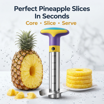 🍍 Fresh Fruit Made Easy: Stainless Steel Pineapple Corer & Slicer