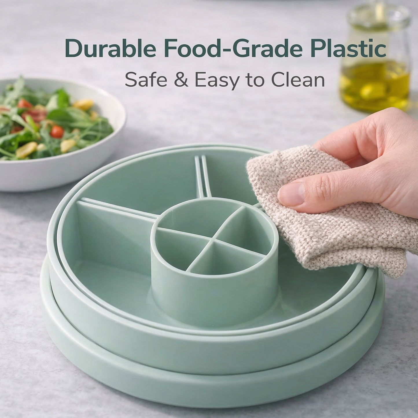 ✨ Lazy Kitchen Favorite: 5-in-1 Rotating Spice Box With Spoons