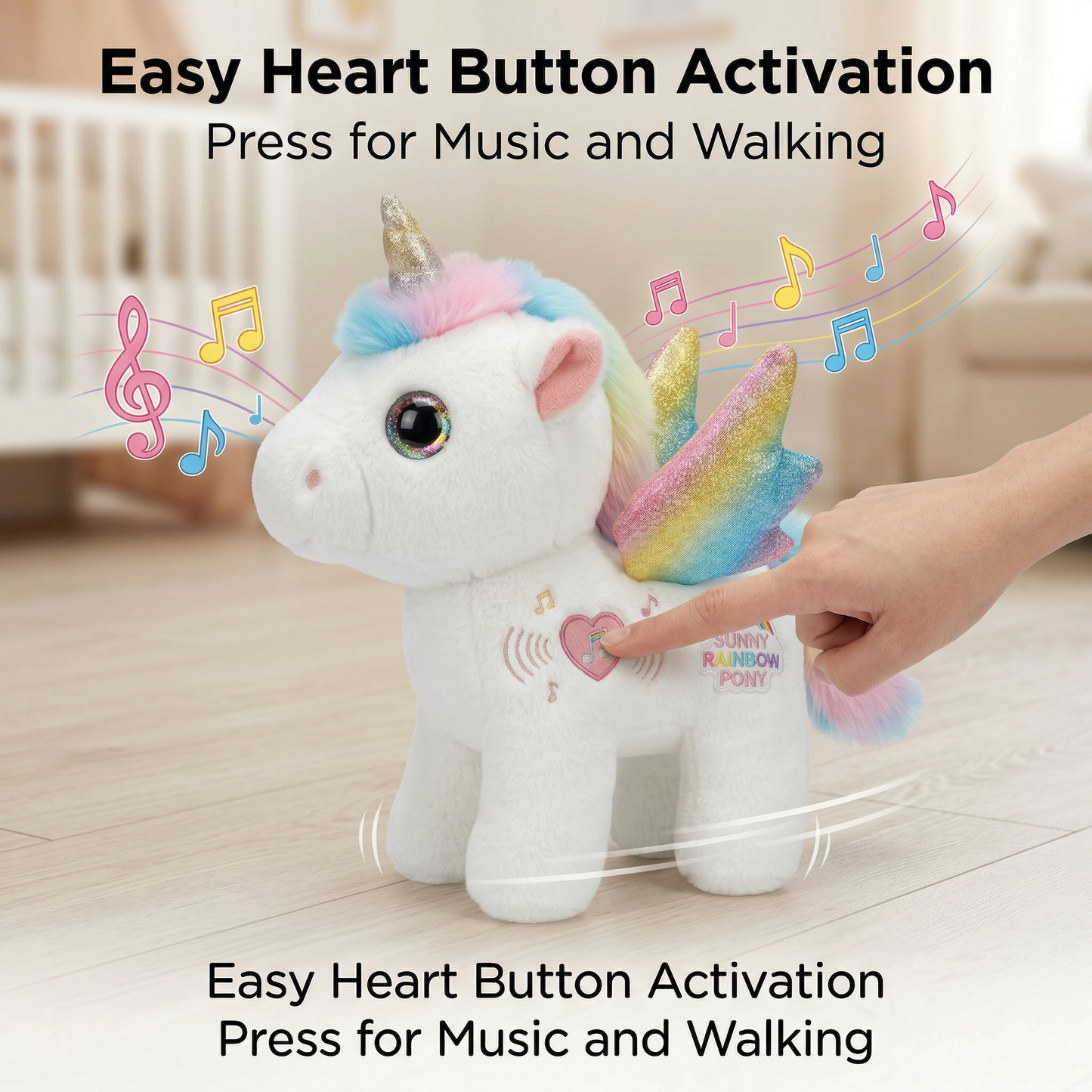 🦄 Magical Walking Unicorn Toy — Lights, Sounds & Endless Playtime