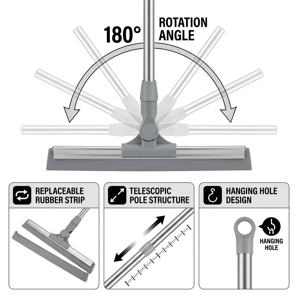 🚀 Cleaning Upgrade Deal: Magic Silicone Floor Wiper Broom Replacement