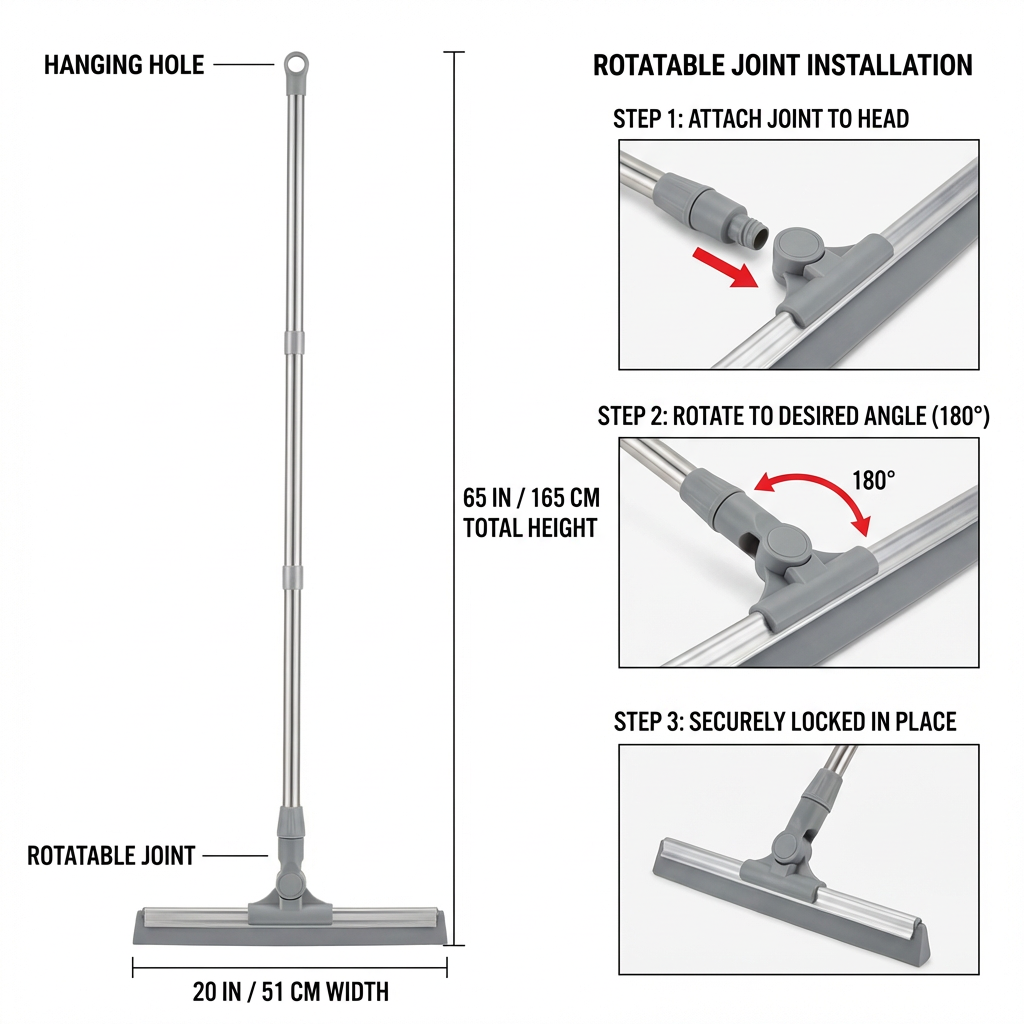 🚀 Cleaning Upgrade Deal: Magic Silicone Floor Wiper Broom Replacement