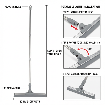 🚀 Cleaning Upgrade Deal: Magic Silicone Floor Wiper Broom Replacement