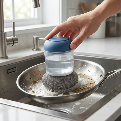 ✨ Set of 2 Kitchen Palm Brushes — Refillable Soap Dispenser Design 💧