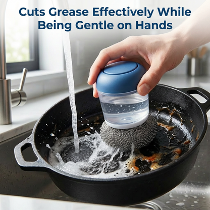 ✨ Set of 2 Kitchen Palm Brushes — Refillable Soap Dispenser Design 💧